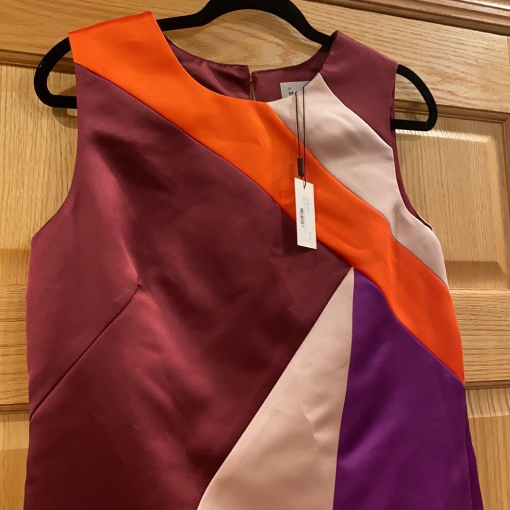 Milly Peau de Soie Seamed Shift Dress - Picture 2 of 8